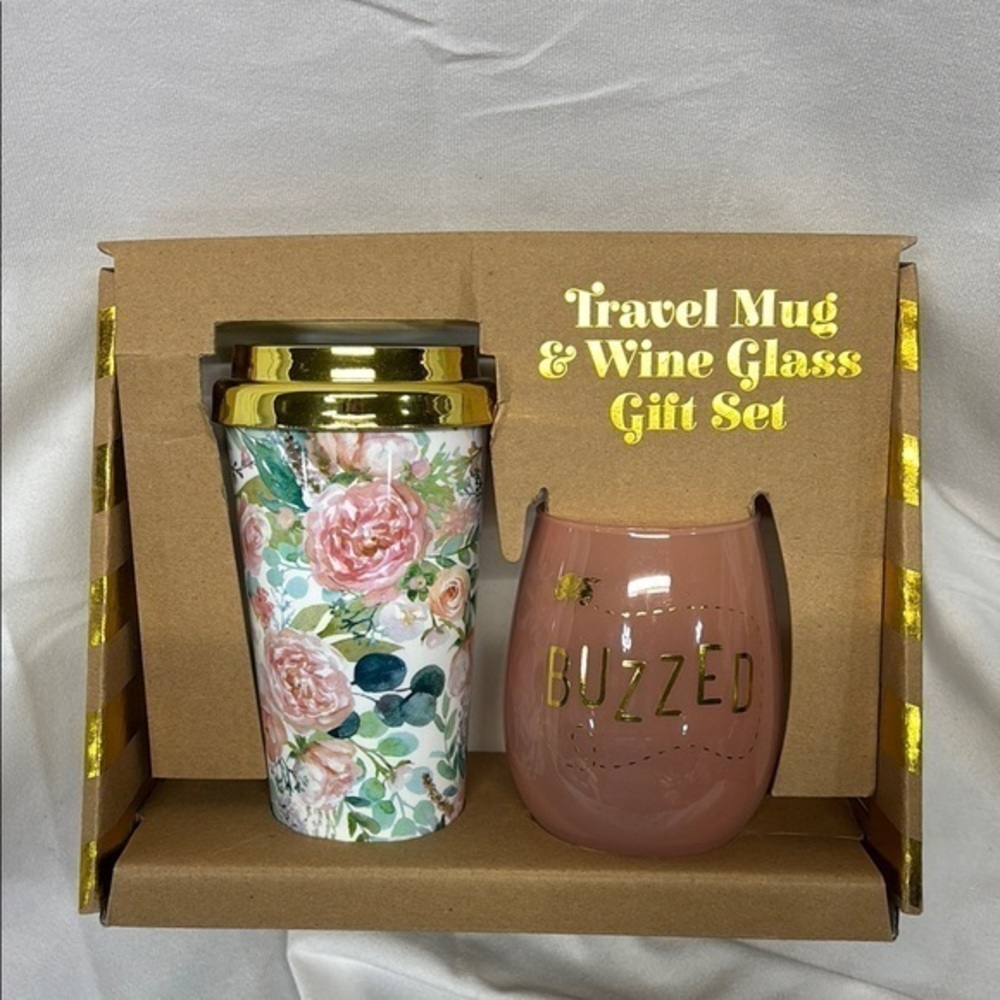 Melwood by TMD Holdings 2-Piece Mug & Stemless Wine Glass Gift Set